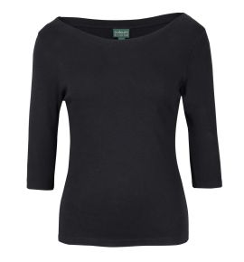 JB's Ladies 3/4 Sleeve Boat Neck Tee