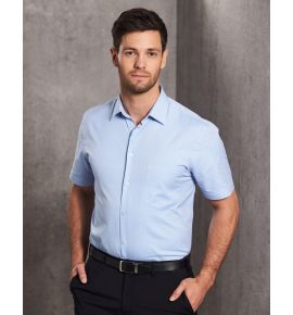 Men's CVC Oxford Short Sleeve Shirt