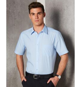 Men's Pin Stripe Short Sleeve Shirt