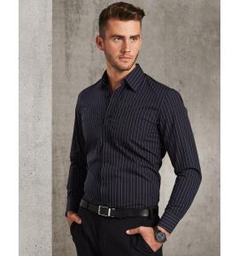 Men's Pin Stripe Long Sleeve Shirt