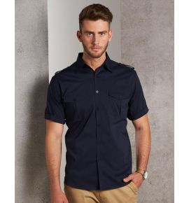 Men's Short Sleeve Military Shirt