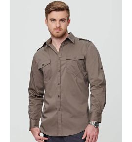 Men's Long Sleeve Military Shirt