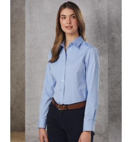 Women's CVC Oxford Long Sleeve Shirt