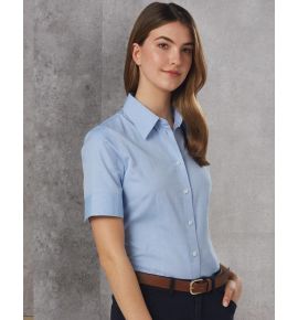 Women's CVC Oxford Short Sleeve Shirt