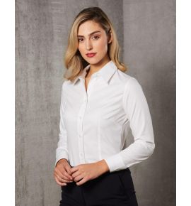 Women's Self Stripe Long Sleeve Shirt