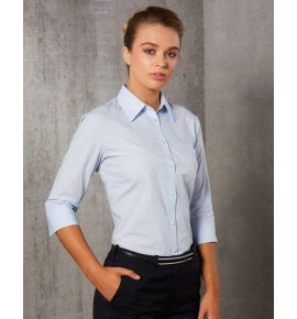 Women's Fine Stripe 3/4 Sleeve Shirt