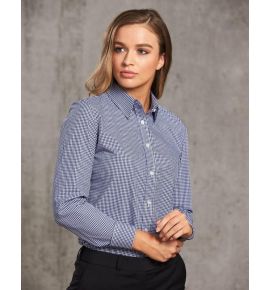 Ladies’ Multi-Tone Check Long Sleeve Shirt