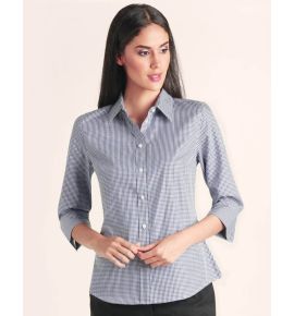 Ladies’ Multi-Tone Check 3/4 Sleeve Shirt