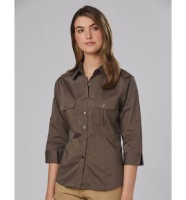 Women's 3/4 Sleeve Military Shirt