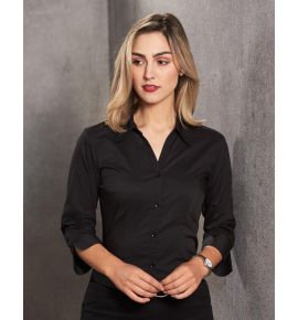 Women's Teflon Executive 3/4 Sleeve Shirt