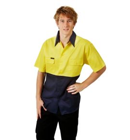 Hi Vis Drill Shirts - Short Sleeve - Day Use