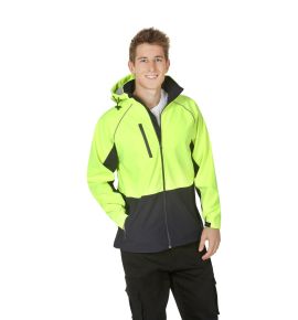 Hooded Hi Vis Soft Shell Jackets - Day Use