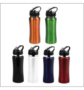 Stainless Steel Drink Bottle With Drinking Straw