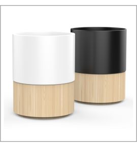 Ceramic Mug with Bamboo Base