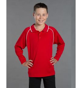 Kids Champion Plus L/S Polo