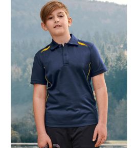 Kids Sustainable Poly/Cotton Contrast SS Polo