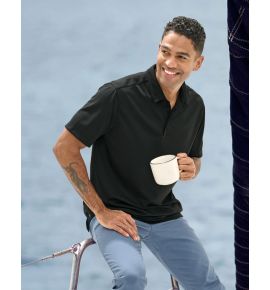 Men's Sustainable Jacquard Knit Polo