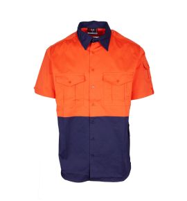 100% Combed Cotton Drill Short Sleeve