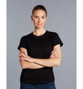 Ladies Savvy 100% Cotton Semi-Fitted Tee Shirt
