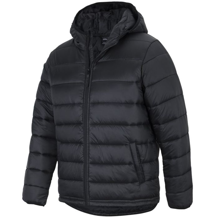 Hooded puffa top