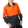 Hi Vis Drill Shirts - Long Sleeve - Day Use - Thumbnail Image 1