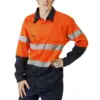 Hi Vis Drill Shirts - Long Sleeve - Day / Night Use - Thumbnail Image 1