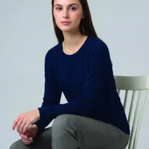 Ladies Premium Cotton Face L/S Tee