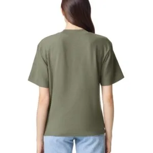 Pique Unisex Mockneck T-shirt (American Apparel)