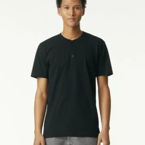American Apparel Adult CVC Henley T-shirt