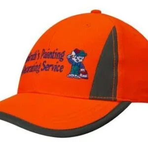 Luminescent Safety Cap with Reflective Inserts and Trim