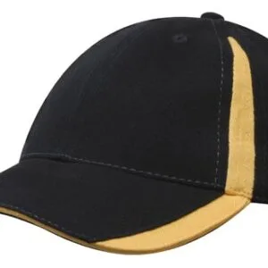 Brushed Heavy Cotton with Inserts on the Peak & Crown