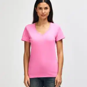 Gildan Soft Style Ladies V Neck Tee