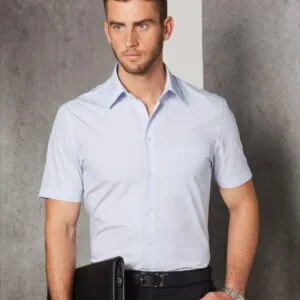 Men's Mini Check Short Sleeve Shirt