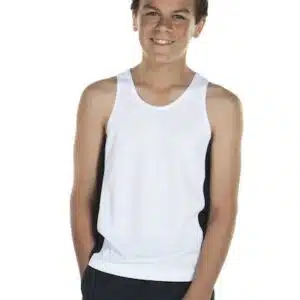 JB's Wear Podium Kids Contrast Singlet