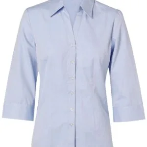 Women's CVC Oxford 3/4 Sleeve Shirt