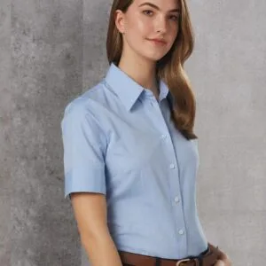 Women's CVC Oxford Short Sleeve Shirt