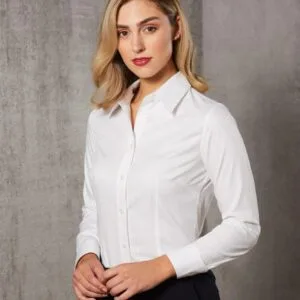 Women's Self Stripe Long Sleeve Shirt