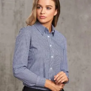Ladies’ Multi-Tone Check Long Sleeve Shirt