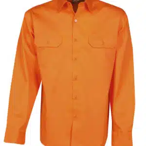 155 GSM Hi Vis Twill Shirts - Long Sleeve - Day Use