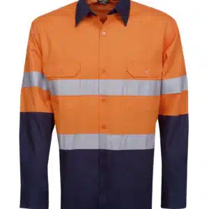 Hi Vis Drill Shirts - Long Sleeve - Night/Day Use