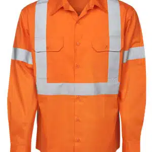 155 GSM Hi Vis Twill Shirts - Long Sleeve - Day / Night Use