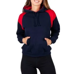 Ramo Ladies/Juniors Shoulder Contrast Panel Hoodie