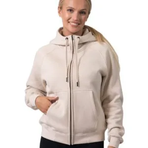 Ramo Ladies Cotton Care Kangaroo Pocket Zipper Hoodie