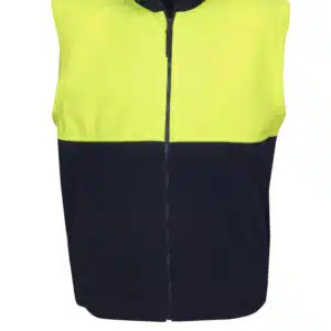 Hi Vis Full Zipped Polar Fleece Vest