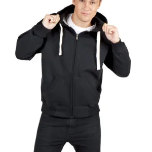 Ramo Mens Brushed Heavy Zip Fleece Hoodie