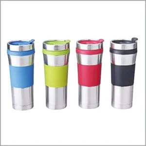 SS Coffee Mug With Rubber Band