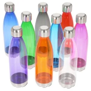 Tritan Drink Bottle with Silver Lid