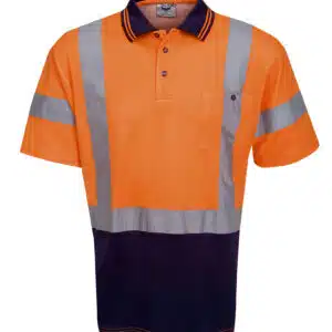 True Dry Cotton Back Hi Vis Polo - Short Sleeve - Day / Night Use