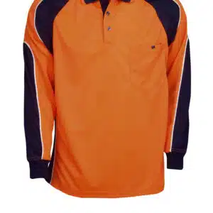 Hi Vis Cooldry Side Panel Polo - Long Sleeve