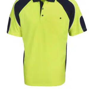 Hi Vis Cooldry Side Panel Polo - Short Sleeve